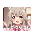 ピンクシャツみなみちゃんスタンプ（個別スタンプ：3）