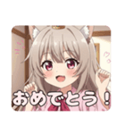 ピンクシャツみなみちゃんスタンプ（個別スタンプ：4）