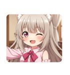 ピンクシャツみなみちゃんスタンプ（個別スタンプ：23）