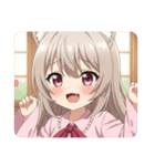 ピンクシャツみなみちゃんスタンプ（個別スタンプ：26）