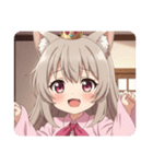 ピンクシャツみなみちゃんスタンプ（個別スタンプ：27）