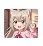 ピンクシャツみなみちゃんスタンプ（個別スタンプ：28）