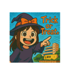 上尾の金沢さんのハロウィン（個別スタンプ：2）