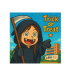 上尾の金沢さんのハロウィン（個別スタンプ：10）