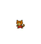 ちび柴犬のスポーツ部【ドット絵】（個別スタンプ：18）
