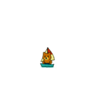ちび柴犬のスポーツ部【ドット絵】（個別スタンプ：33）