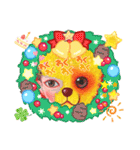 cocoart「ハンブンウソ」cozo cobun（個別スタンプ：16）