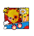cocoart「ハンブンウソ」cozo cobun（個別スタンプ：37）