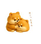 双子のぽっちゃり柴犬（個別スタンプ：23）