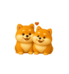 双子のぽっちゃり柴犬（個別スタンプ：31）