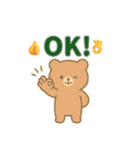 かわいい家族連絡（うさぎ・くま・ねこ）（個別スタンプ：21）
