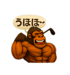 GoriGoriゴリラゴルフ部（個別スタンプ：37）