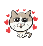 無字版アイラインねこ#1（個別スタンプ：10）