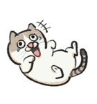 無字版アイラインねこ#1（個別スタンプ：13）