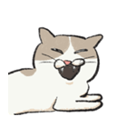 無字版アイラインねこ#1（個別スタンプ：24）