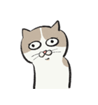 無字版アイラインねこ#1（個別スタンプ：28）