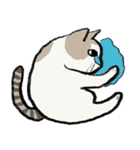 無字版アイラインねこ#1（個別スタンプ：31）