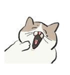 無字版アイラインねこ#1（個別スタンプ：32）