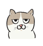 無字版アイラインねこ#1（個別スタンプ：35）
