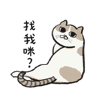 アイラインねこ - セリフ付き #1（個別スタンプ：4）
