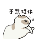 アイラインねこ - セリフ付き #1（個別スタンプ：6）