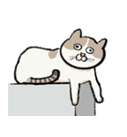 アイラインねこ - セリフ付き #1（個別スタンプ：7）