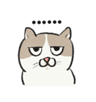 アイラインねこ - セリフ付き #1（個別スタンプ：35）