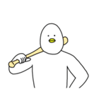 とりのひと「トリント」野球（個別スタンプ：4）