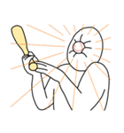 とりのひと「トリント」野球（個別スタンプ：10）