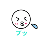 シンプル可愛い丸顔スタンプ（個別スタンプ：13）