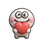 しろくて丸い奴♡リアクション（個別スタンプ：2）