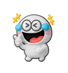 しろくて丸い奴♡リアクション（個別スタンプ：5）