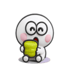 しろくて丸い奴♡リアクション（個別スタンプ：15）