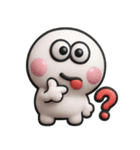 しろくて丸い奴♡リアクション（個別スタンプ：40）