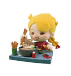 ぬいぐるみ フランソア モルガンちゃん（個別スタンプ：25）