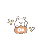 秋のあいさつ◎ちびっこうさぎさん #1（個別スタンプ：10）