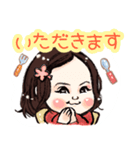 かわいいお嬢さん（個別スタンプ：4）