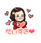かわいいお嬢さん（個別スタンプ：7）