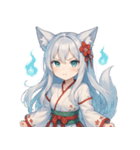 妖狐少女の爆笑コミカル日常スタンプ集（個別スタンプ：2）