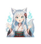 妖狐少女の爆笑コミカル日常スタンプ集（個別スタンプ：14）