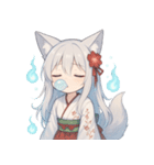 妖狐少女の爆笑コミカル日常スタンプ集（個別スタンプ：15）