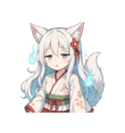 妖狐少女の爆笑コミカル日常スタンプ集（個別スタンプ：16）