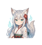 妖狐少女の爆笑コミカル日常スタンプ集（個別スタンプ：18）