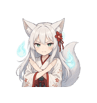 妖狐少女の爆笑コミカル日常スタンプ集（個別スタンプ：20）