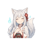 妖狐少女の爆笑コミカル日常スタンプ集（個別スタンプ：22）