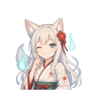 妖狐少女の爆笑コミカル日常スタンプ集（個別スタンプ：25）