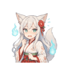 妖狐少女の爆笑コミカル日常スタンプ集（個別スタンプ：27）