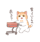 ちょっと暑い秋を過ごす猫のトミー（個別スタンプ：16）