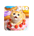 かわいいバースデーケーキコレクション、（個別スタンプ：18）