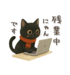 猫がいっぱい♡可愛い黒猫♡絵本（個別スタンプ：13）